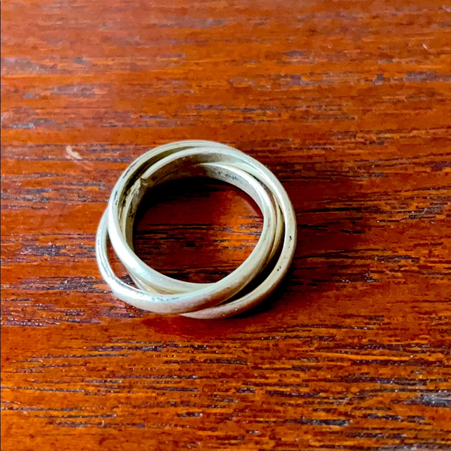 Sterling Silver Attached Stackable Rings